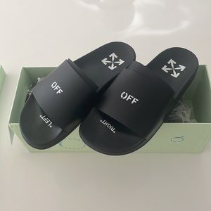 Off White Pool Slides